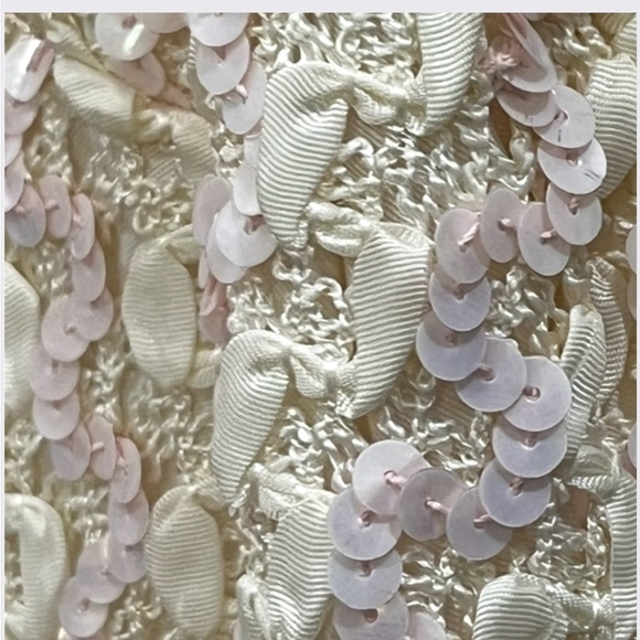 Vintage Edith Flagg 60’s Pink Sequin Ribbon Dress 14 - Picture 3 of 3